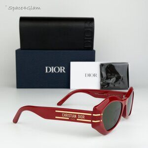 BRAND NEW Dior DIORSIGNATURE B1U 35C0 Shiny Red Green Women Butterfy Sunglasses